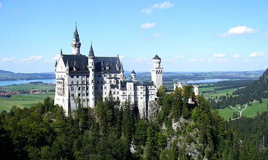 Aussicht auf das Schloss Neuschwanstein