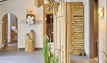 Überblick über die Saunalandschaft