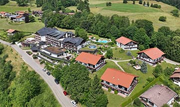 Luftaufnahme vom Hotel Allgäu Sonne