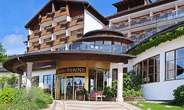 Eingang zum Hotel Allgäu Sonne