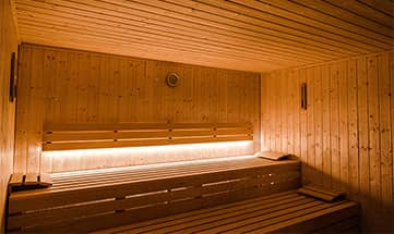 Sauna im Saunabereich