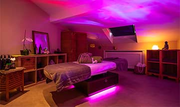 Körperkabine mit beheiztem Wasserbett