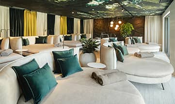 Ruheraum Naturgefühle mit zahlreichen Betten und Liegen