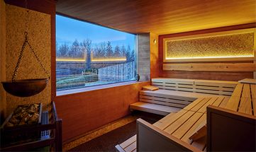 Panoramasauna mit Ausblick