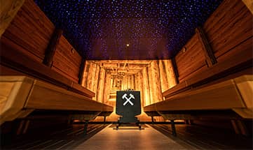 Die bleuchtete Graphitsauna