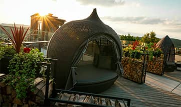 Liegemuschel auf dem Romantikdeck