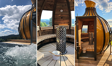 Paar im Saunabereich